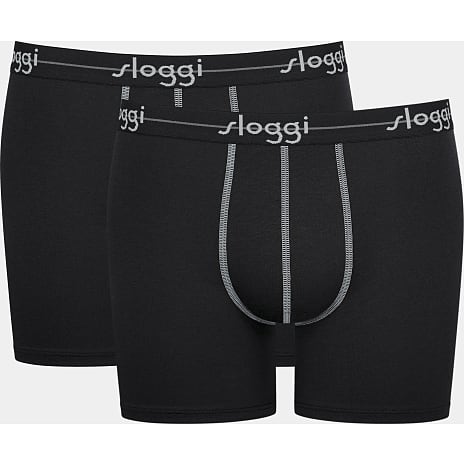 Sloggi herre 2-pak tights str. XL - sort 1 stk.