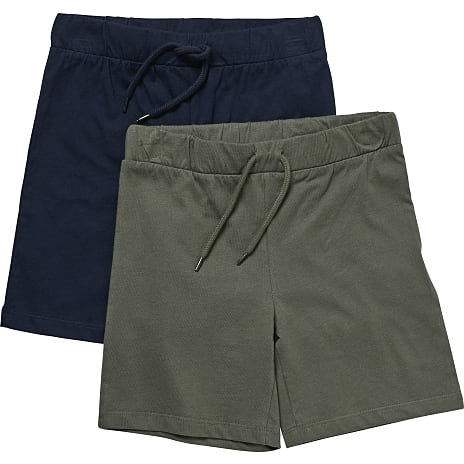 VRS Børne 2-pak Shorts Str. 98/104 Grøn/Sort