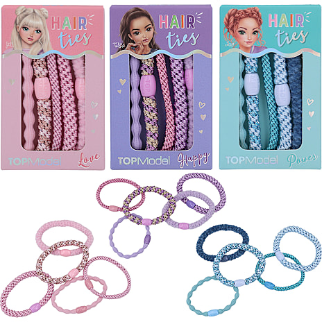 TOPModel hårelastikker 5-pak - flere varianter – assorteret 1 stk.