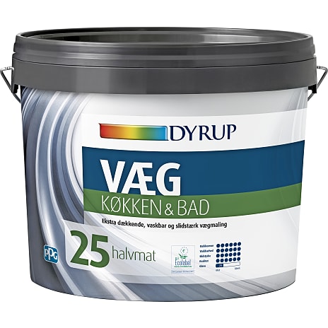 Dyrup Vægmaling 25 Køkken & Bad Base 10, 4,5 L