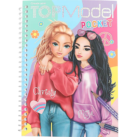 TOPModel lommemalebog - Miju & Christy 1 stk.
