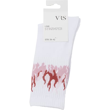 VRS Dame Tennisstrømper Str. 39/42 Hvid