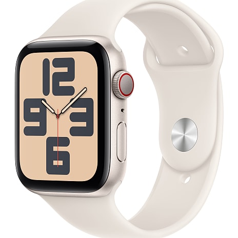 Apple Watch SE (2024) 44 mm Cell M/L Starlight Aluminium Sport Band