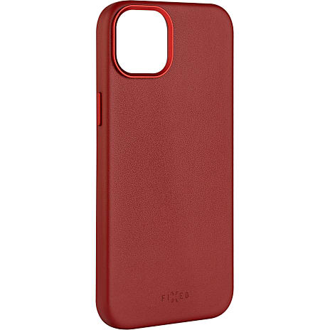 Fixed MagLeather Cover til iPhone 16 Plus Rød