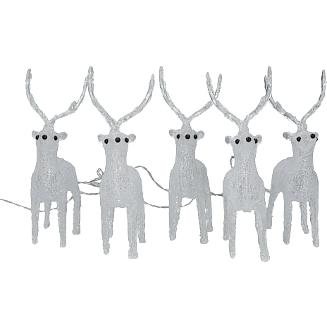 Julerensdyr med LED-lys 20 cm