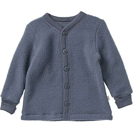 808 baby uld cardigan str. 80 - blå 1 stk.