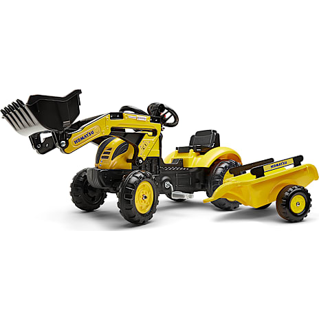 Falk Toys Komatsu Frontlæsser Med Trailer