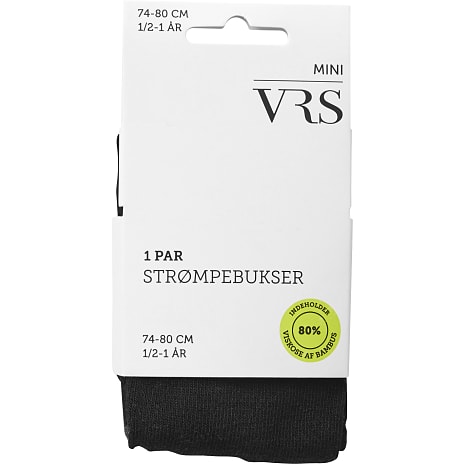 VRS Baby Strømpebukser Str. 1-2 år Sort