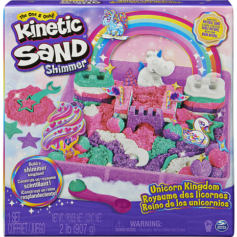 Kinetic Sand - Regnbue enhjørning legesæt 1 stk.