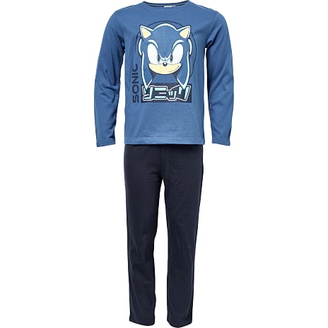 Sonic Pyjamas Str. 86/92 Blå