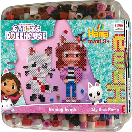 Gabbys Dukkehus Hama Maxi Perler og Stiftplade
