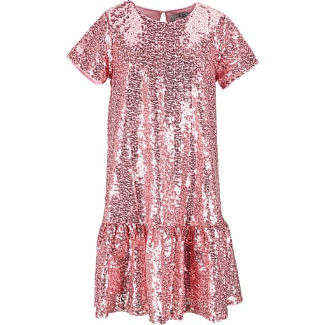 VRS børne kjole str. 134/140 - pink 1 stk.