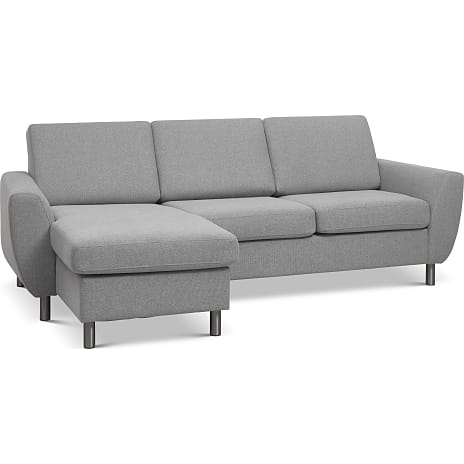 Madrid Nordic Vendbar Sofa Med Chaiselong Lysegrå