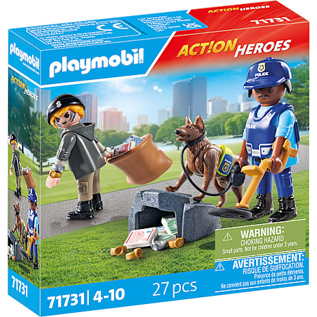 Playmobil Politieftersøgning med Hund 71731