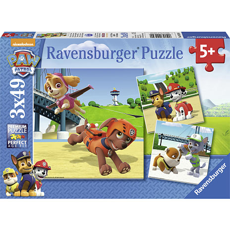 Ravensburger Paw Patrol Team Puslespil 3x49 Brikker