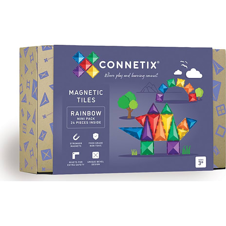 Connetix Mini Pack Magnetsæt 24 Dele Rainbow