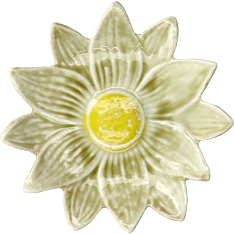Keramik Blomsterfad Diameter 16 cm Lysegrøn