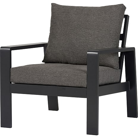 Palamos Loungestol Aluminium/Polyester Grå