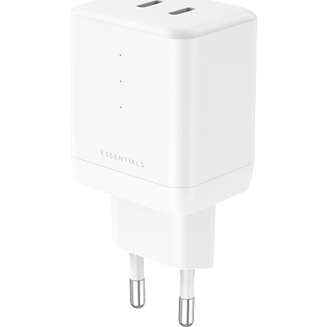 ËSSENTIALS by Upström 35W Dual USB-C GaN-oplader
