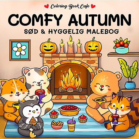 Legind Comfy Autumn Malebog Coloring Book Cafe