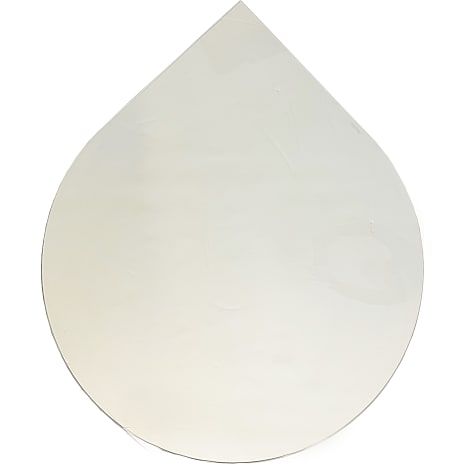 Morsø Dråbeformet glasgulvplade m. logo