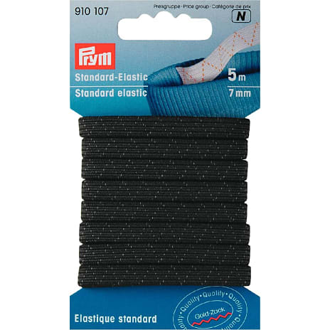 Prym Standard-Elastik 7 Mm Sort