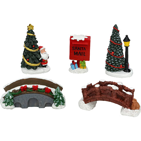 Julefryd Juletilbehør Til Nisselandskab Ca. 7 cm Assorteret