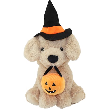 Halloween Plys Hund 38 cm Brun