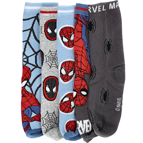 Licens Spiderman Børnestrømper str. 31-34 Multifarvet