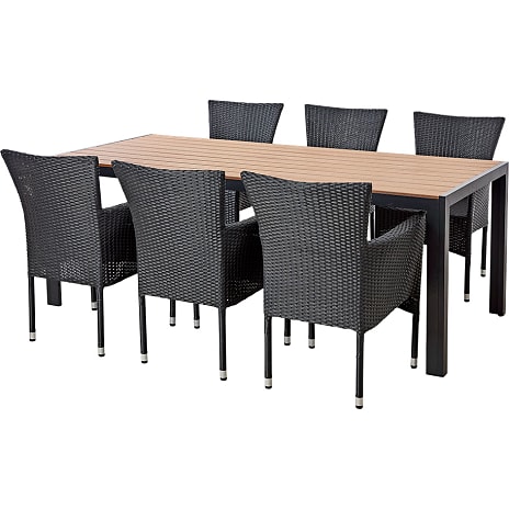 Carlton Nonwood Havebord Og 6 Fairfield Havestole