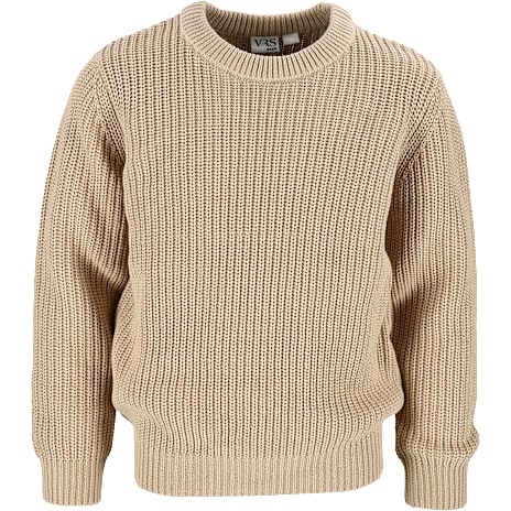 VRS Børne Strik Bluse Str. 122/128 Beige