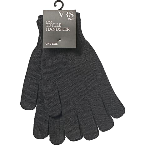VRS Herre Tryllehandsker 2-pak Str. Onesize Sort