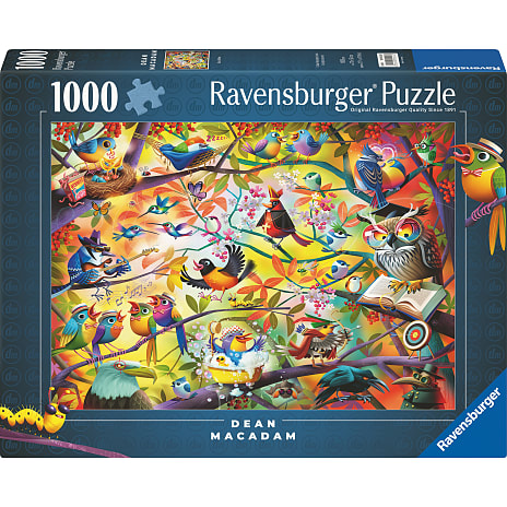 Ravensburger Travle Fugle Puslespil 1000 Brikker