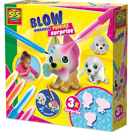 SES Creative Blæs Airbrush Penne Puppies Surprise Assorteret
