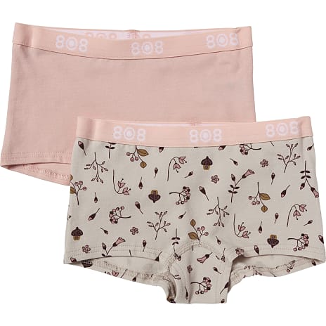 808 Børne Hipsters 2-pak Str. 8 År Rosa
