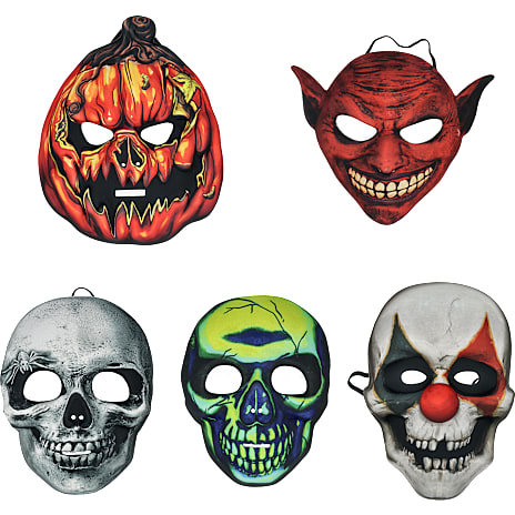 Halloween Hård Skummaske Assorteret