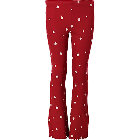 VRS børne leggings med hjerter str. 98 - rød 1 stk.