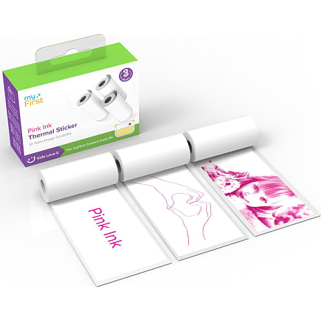 myFirst Termisk Fotopapir 3x3 Meter Hvid/Pink
