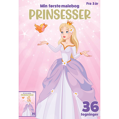 Andre Mærker Min første malebog - prinsesser 1 stk.