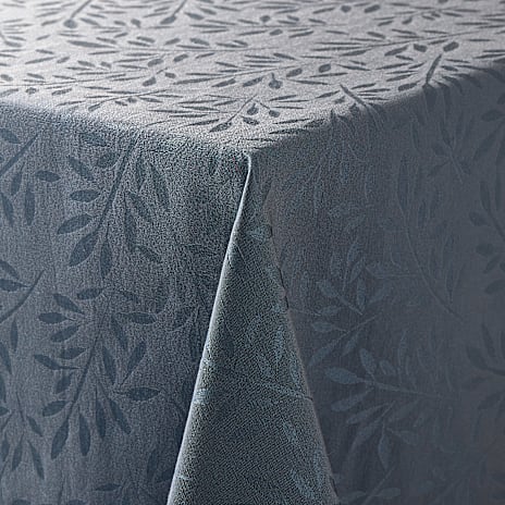 Salling damaskdug 140x220 cm - blå med grene 1 stk.