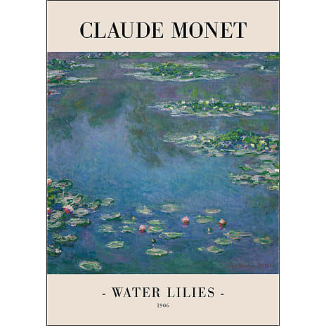 Citatplakat Water Lilies 1915 50x70