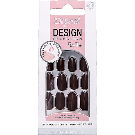 Depend Flexi-Thin kunstige negle Warm Mocca medium oval
