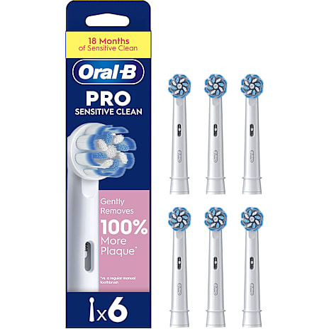 Oral-B Pro Sensitive Clean tandbørstehoveder 6 stk 1 stk.