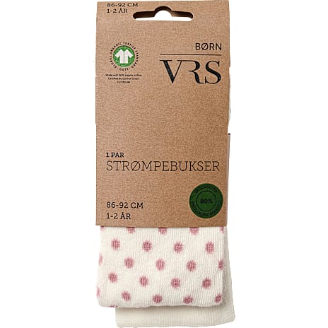 VRS Børne Strømpebukser Str. 1-2 år Råhvid