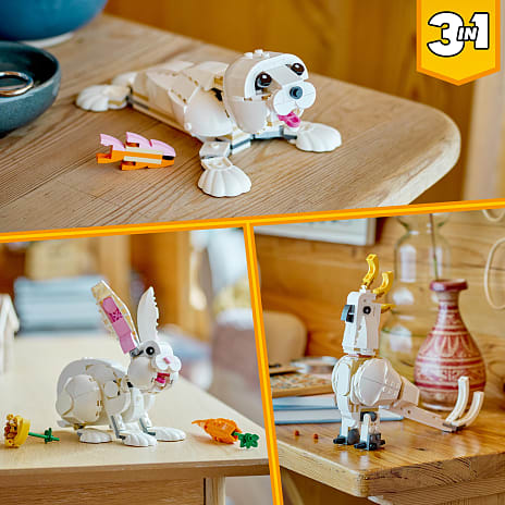 modstå at forstå Fortælle LEGO Creator 31133 3-i-1 hvid kanin | Køb online på br.dk!