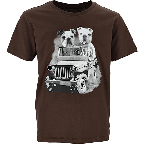 VRS Børne T-shirt Str. 134/140 Brun