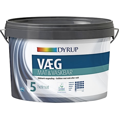 Dyrup Vægmaling Mat & Vaskbar Hvid