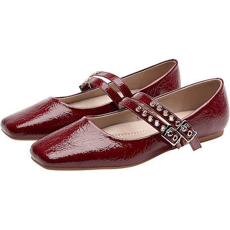 VRS Dame Ballerina Slingback Str. 38 Bordeaux