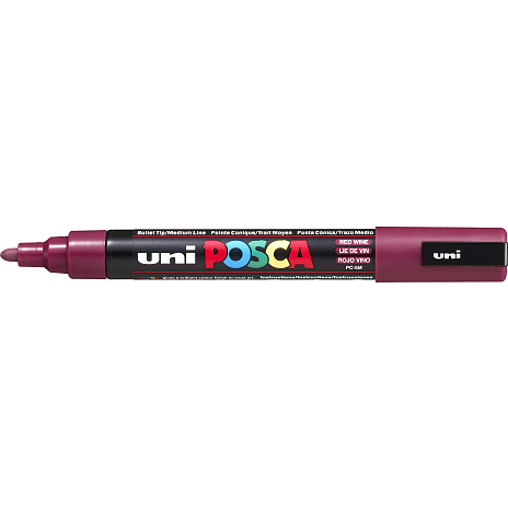 Posca PC5M Vandbaseret Tusch Rødvin
