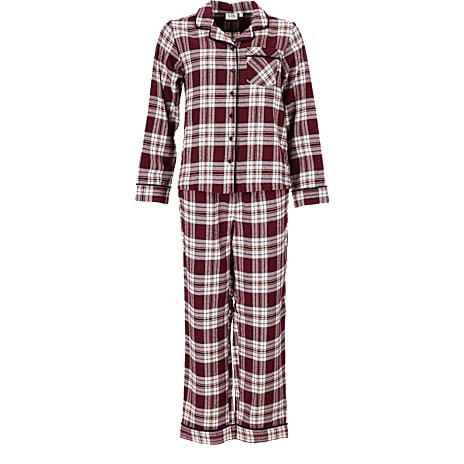 VRS Dame Pyjamas Str. XL - Mørkerød